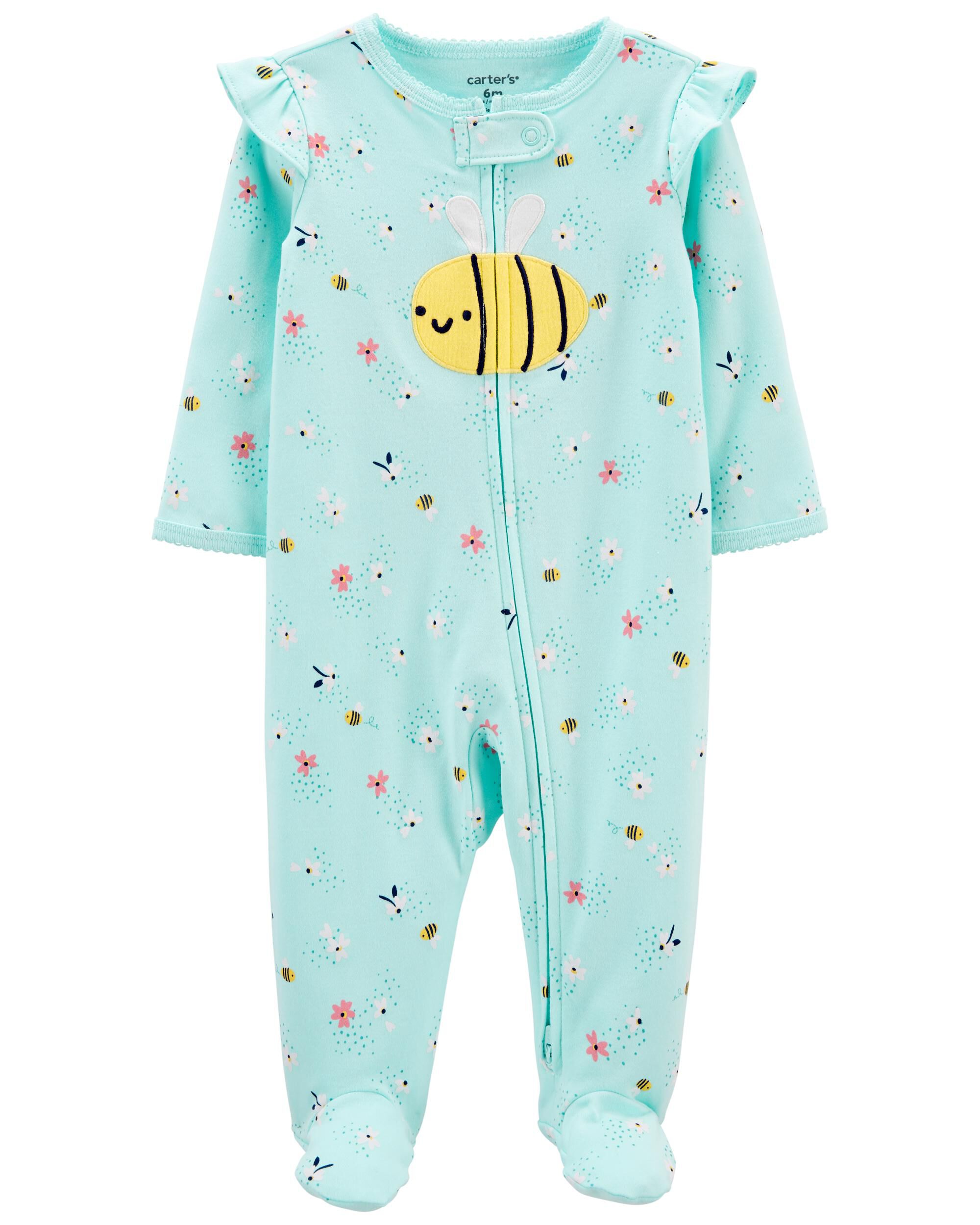 Pack of 2 Simple Joys by Carter's Baby Girl's 2-Piece Coat Style Pyjama Set 