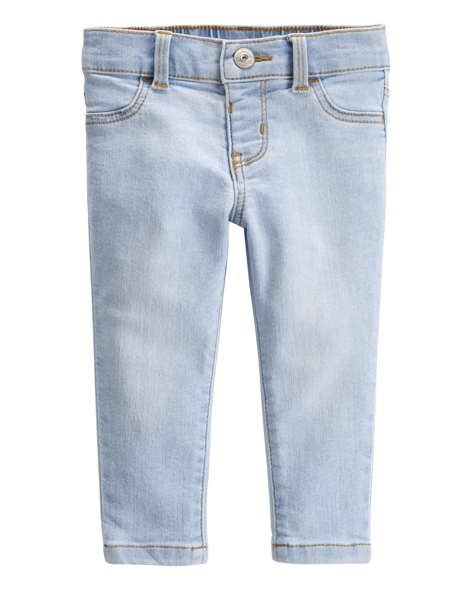 Baby Light Blue Wash Skinny-Leg Jeans