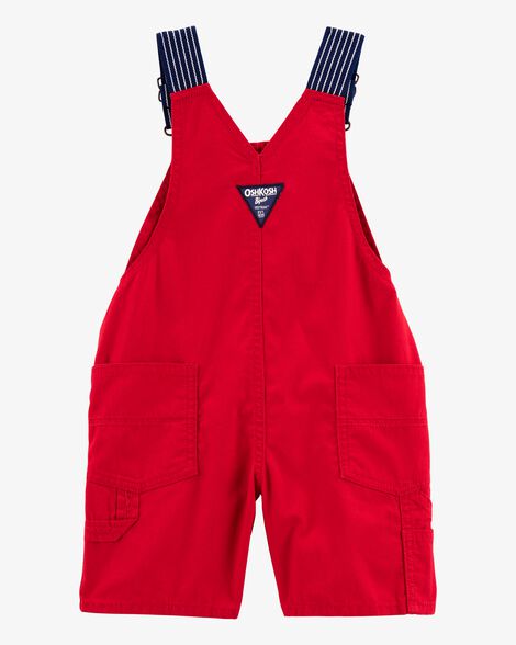  Product image 2 of Toddler Lightweight Canvas Shortalls - Red