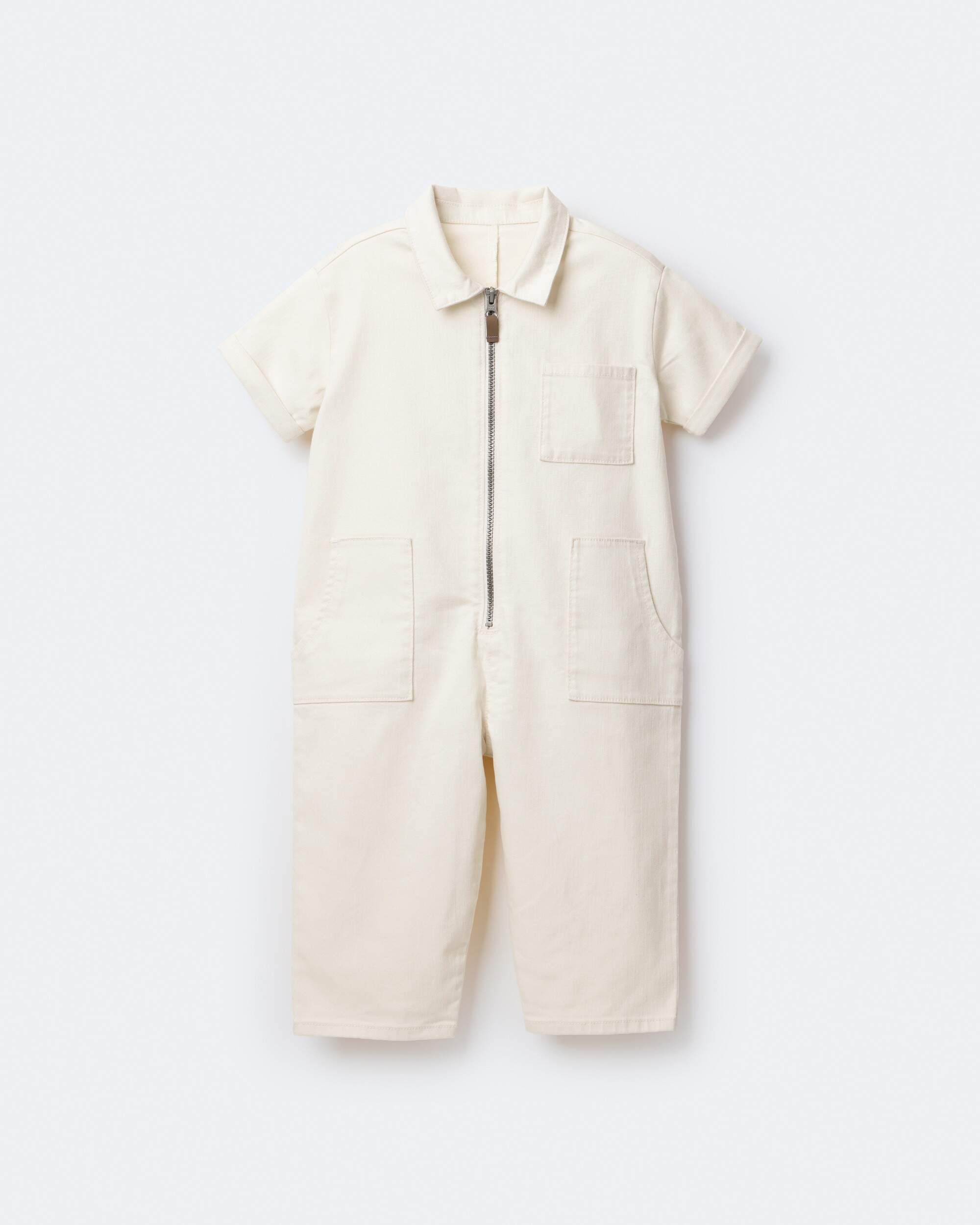 Toddler Day Out™ Jumpsuit - Cream