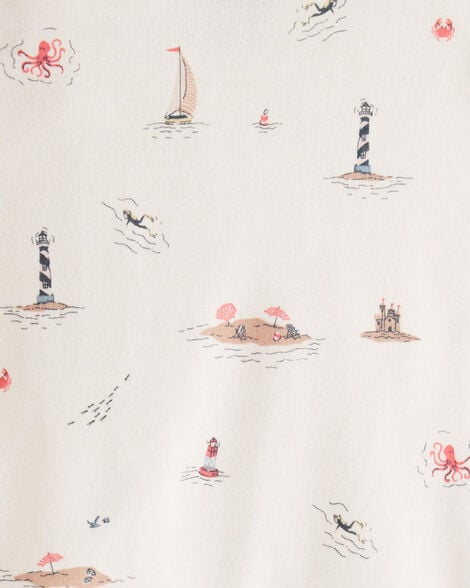 Product image 3 of Baby Organic Cotton Pajamas in Coastal Vacation Print