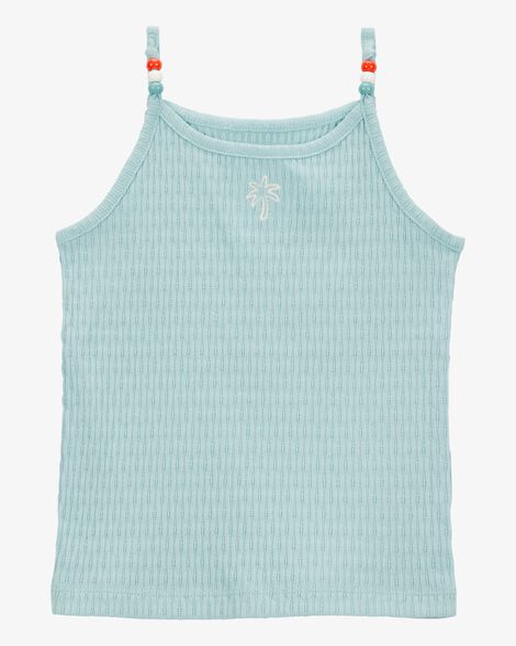  Product image 1 of Toddler Floral Ribbed Tank Top