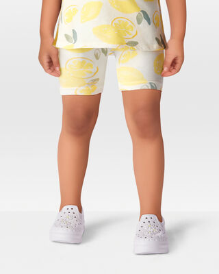Product image 2 of Toddler Lemon Print Bike Shorts - Multi
