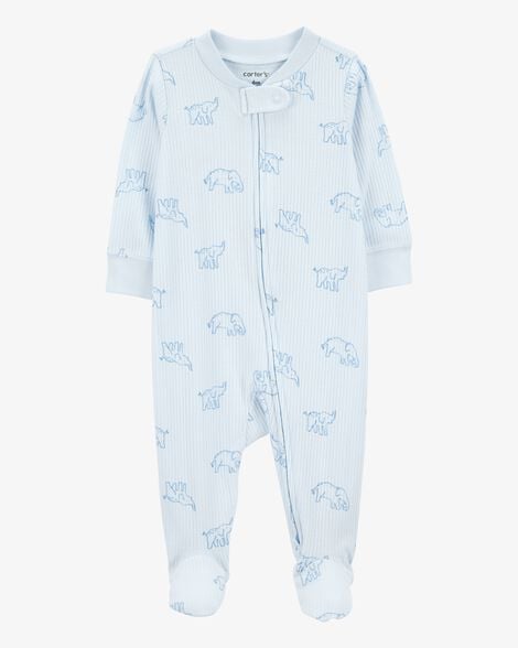 Product image 2 of Baby 2-Pack Print 2-Way Zip Sleep & Play Pajamas