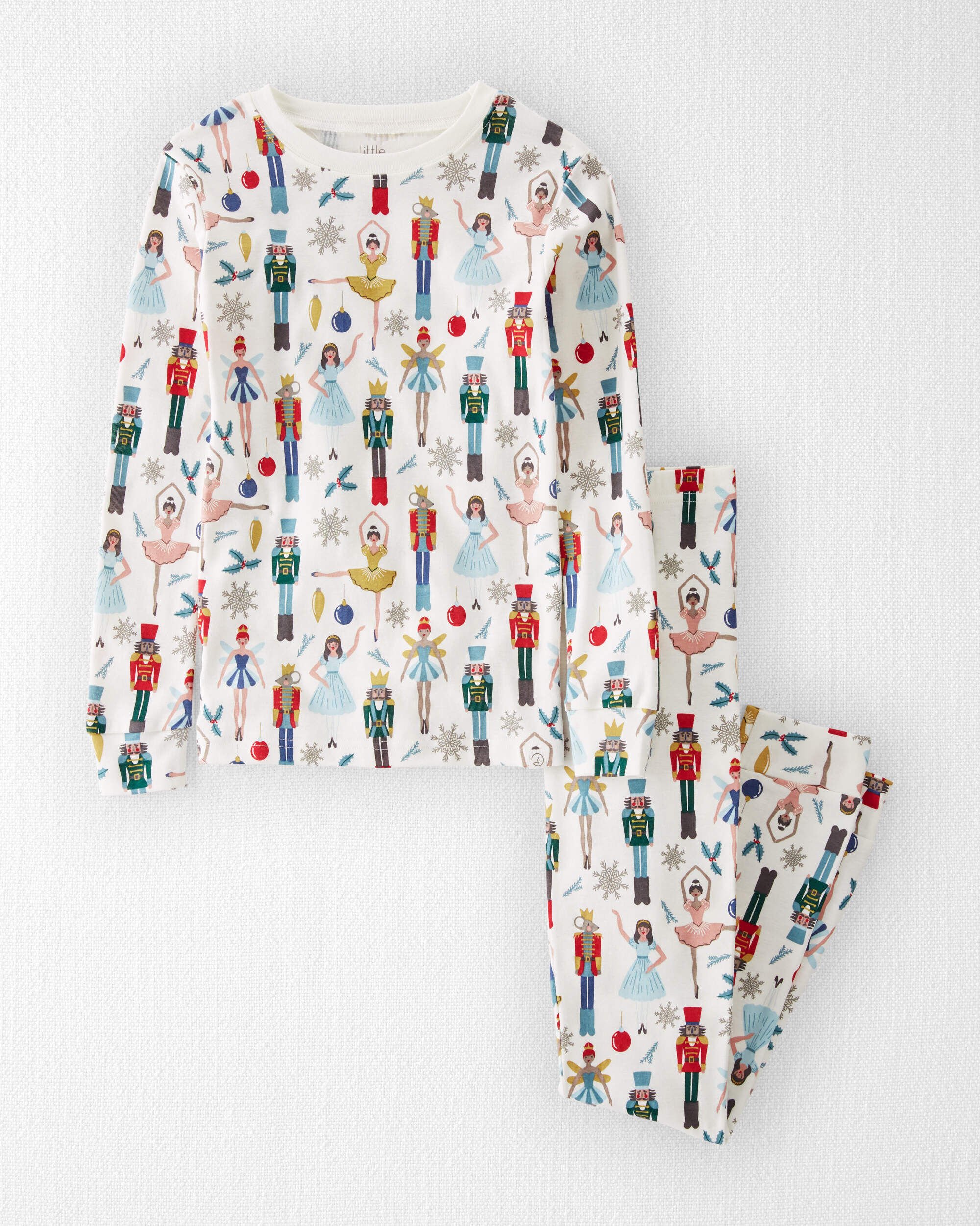 Kid Organic Cotton Pajamas Nutcracker Print