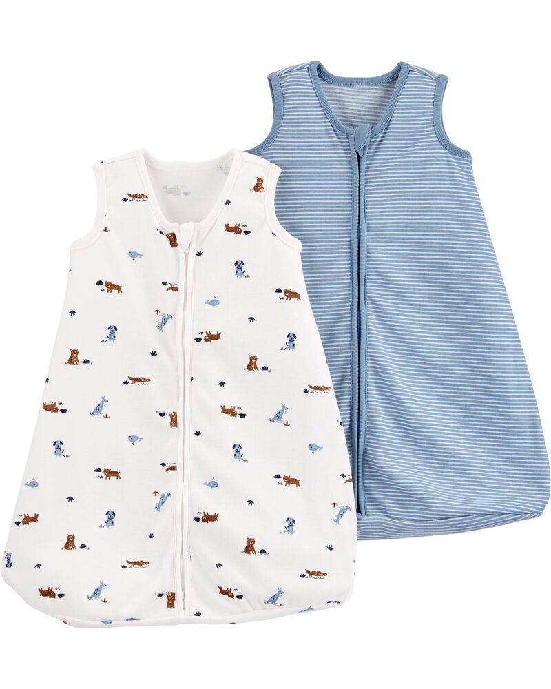 Baby Blue White 2 Pack Sleep Bags Carters Com