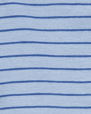Product image 2 of Baby 2-Piece Striped Henley Outfit Set - Blue