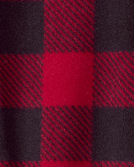 Product image 3 of Baby Plaid Print Reindeer Christmas Loose Fit Long-Sleeve Sleep & Play - Red