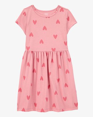 Product image 1 of Kid Heart-Print Short-Sleeve Dress
