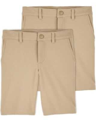 Product image 1 of Kid 2-Pack Stretch  Uniform Chino Shorts