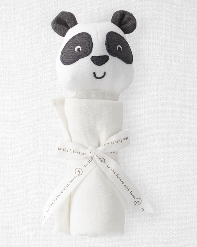 Product image 2 of Baby Cotton Muslin Panda Lovey