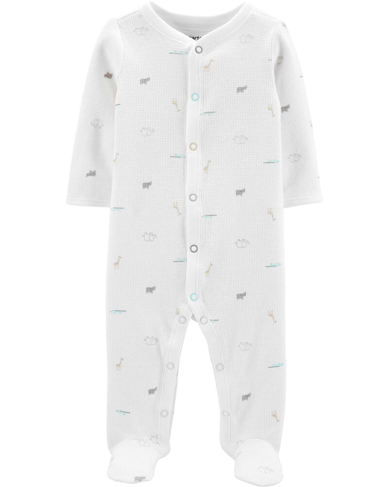 Animal Print Snap Up Thermal Sleep Play Carters Com