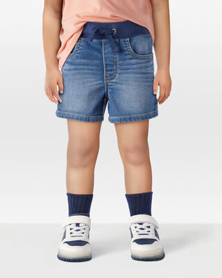 Product image 2 of Toddler Pull-On Denim Short - Blue Wash