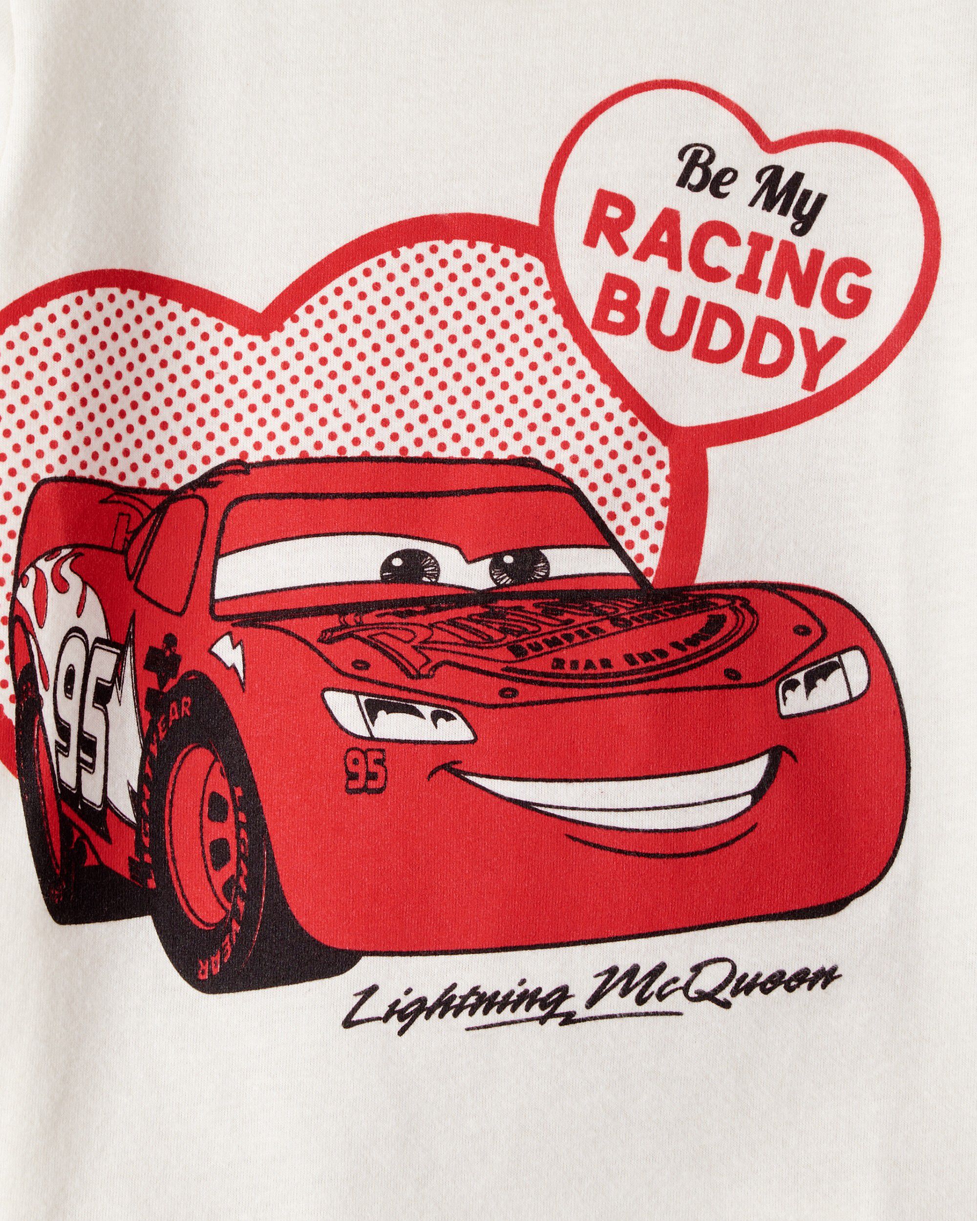 Toddler Boy Valentine's Day ©Disney/Pixar Cars Short-Sleeve Graphic Tee - Ivory