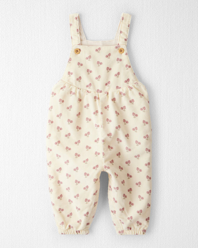 Product image 1 of Baby Girl Organic Cotton Corduroy Overalls in Garden Bloom Print