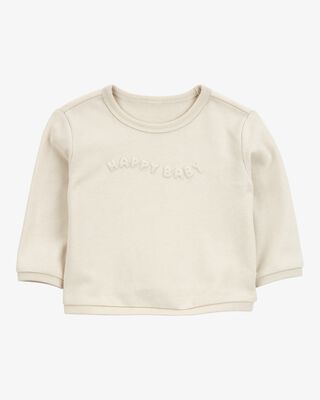 Product image 1 of Baby Glitter Fleece Sweatshirt- Ivory