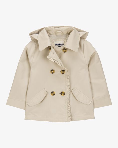  Product image 1 of Baby Ruffle Trench Coat - Khaki