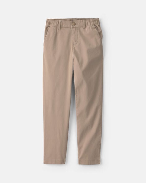 Girls Uniform Skinny Pants - Khaki
