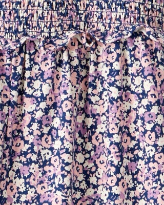 Product image 2 of Kid Floral Smocked Short-Sleeve Jumpsuit