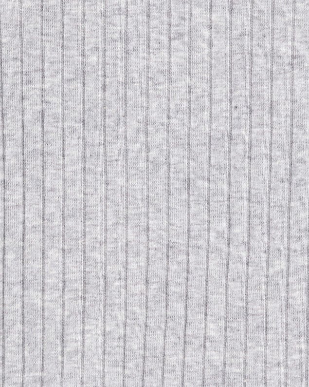 Product image 2 of Toddler Solid Ribbed Cotton Blend 2-Piece Pajamas - Grey