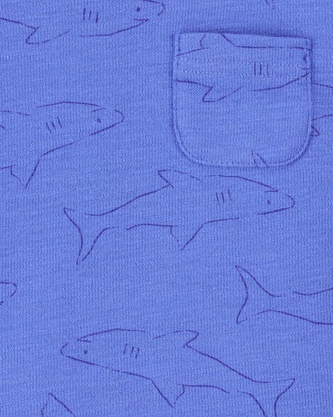  Product image 2 of Baby Shark Pocket Tee - Blue