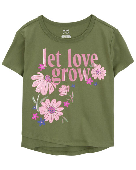  Product image 1 of Kid Let Love Grow Floral Graphic Tee