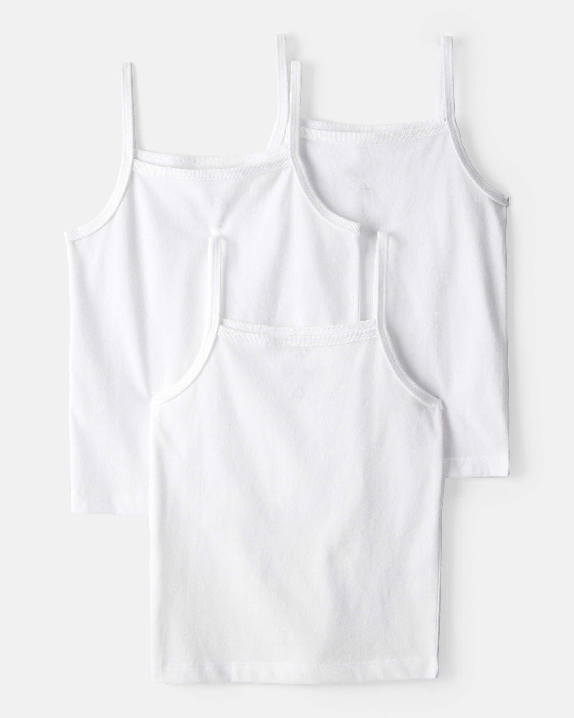 Girls 2-Pack Cami Tank Tops - White - Carter's | Carter's