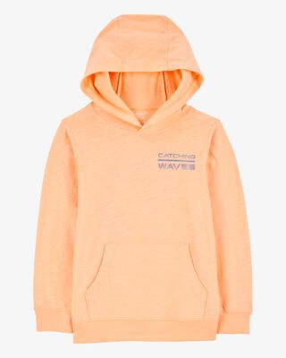 Product image 1 of Kid Wave Knit Hoodie - Orange