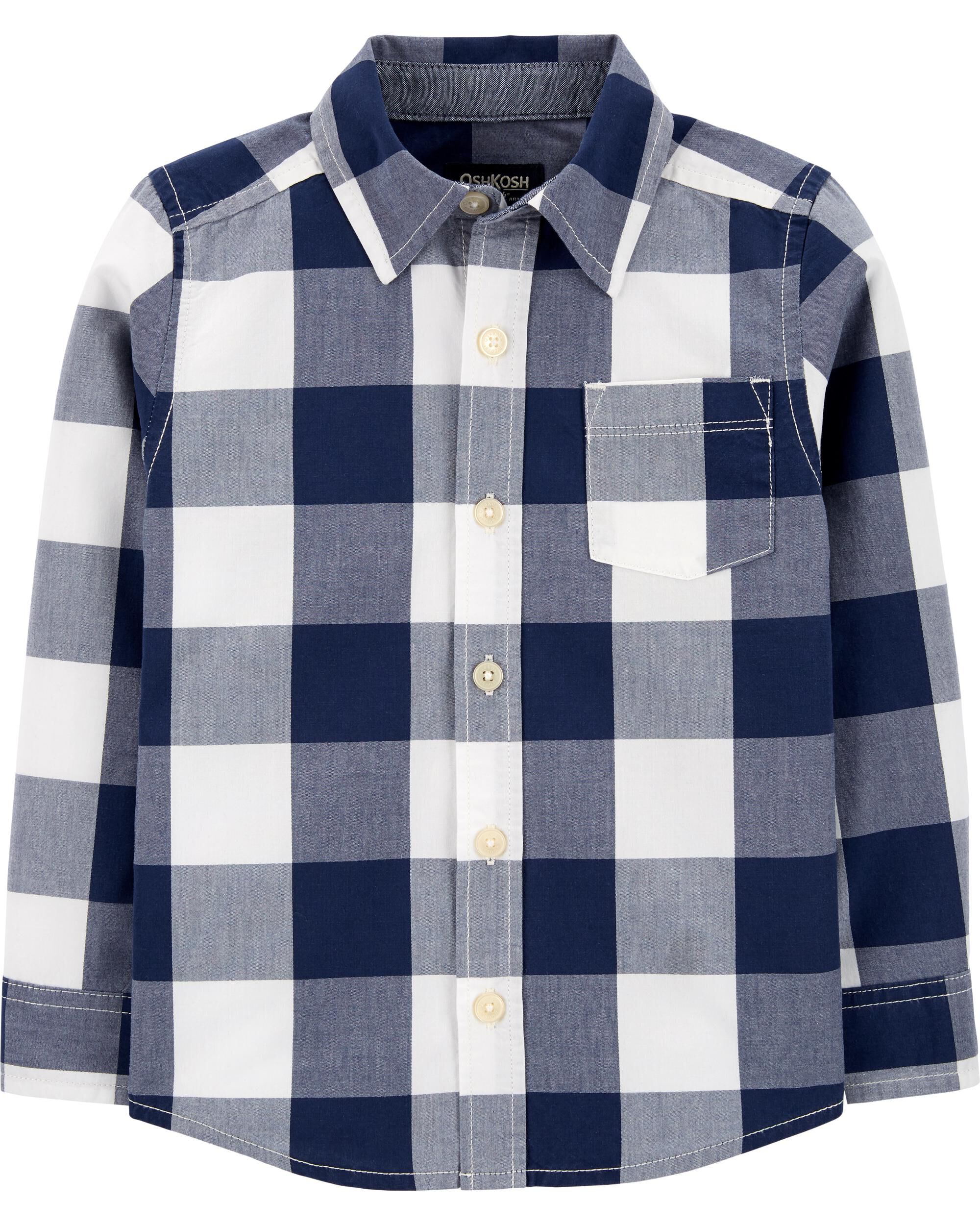 *CLEARANCE* Buffalo Check Button-Front Shirt
