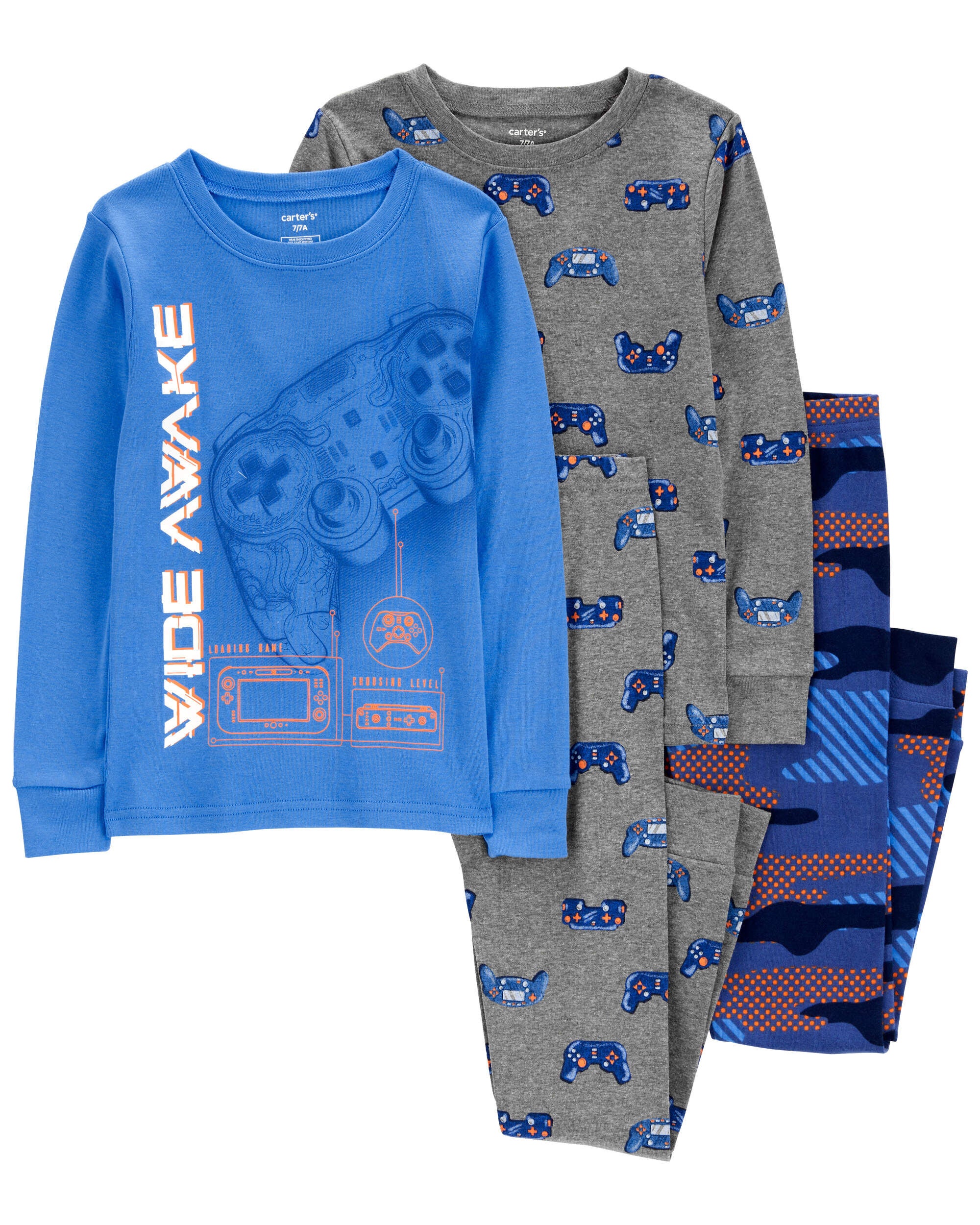 Kid 2-Piece Fuzzy Velboa Video Game Pajamas - Carter's