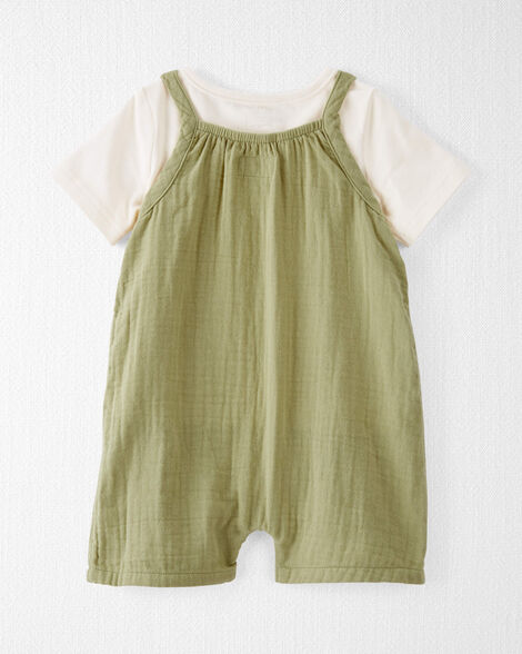  Product image 2 of Baby Organic Cotton Gauze Shortall Set