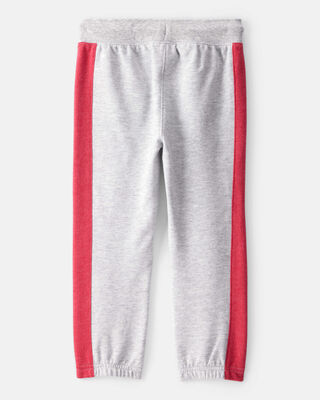Product image 2 of Toddler Boy Striped French Terry Joggers - Gray