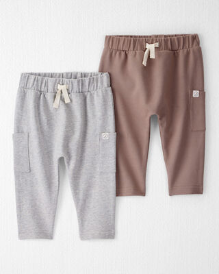 Product image 1 of Baby 2-Pack Organic Cotton French Terry Joggers