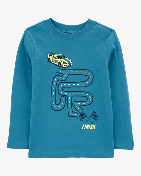 Product image 1 of Toddler Race Car Long-Sleeve Graphic Tee