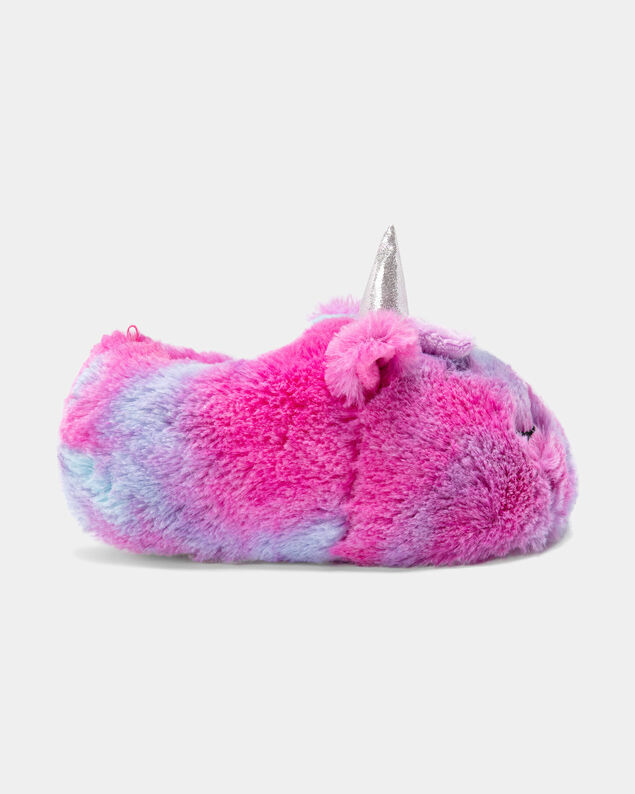 Product image 2 of Girls Unicorn Slippers - Pink/Purple