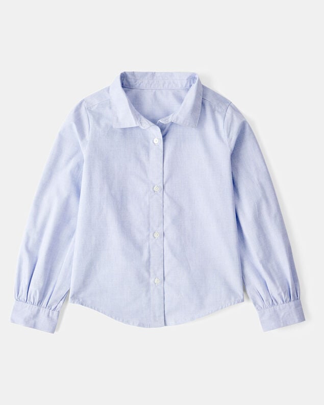 Product image 2 of Kid 2-Piece Button-Front Shirt & Sweater Vest Top - Blue/White