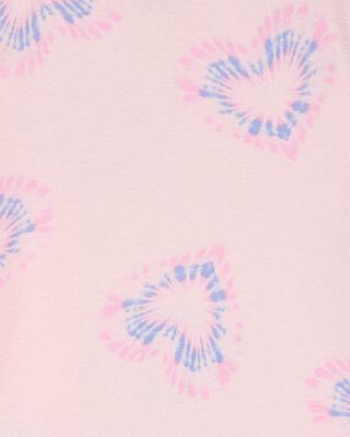 Product image 2 of Toddler 2-Piece Tie-Dye Hearts 100% Snug Fit Cotton Pajamas - Pink