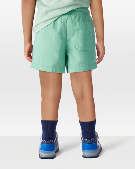  Product image 3 of Toddler Pull-On Twill Shorts - Turquoise
