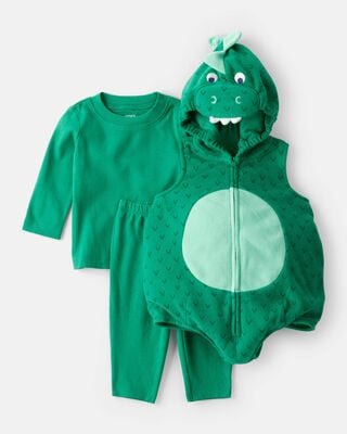 Product image 1 of Baby 3-Piece Dinosaur Halloween Costume - Green