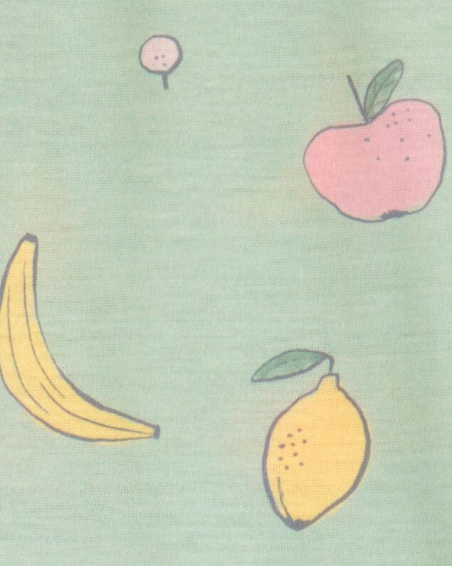 Product image 2 of Girls Fruit Loose Fit 2-Piece Pajamas - Green