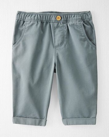 Baby Organic Cotton Twill Pants in Slate