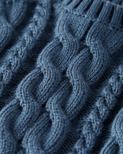 Organic Cable Bodice Sweater Dress - Baby main image 0
