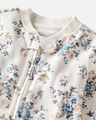 Product image 2 of Baby Organic Cotton Floral-Print Sleep & Play Pajamas