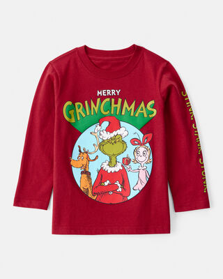 Product image 1 of Toddler Boy Dr. Seuss™ The Grinch Long-Sleeve Graphic Tee - Red