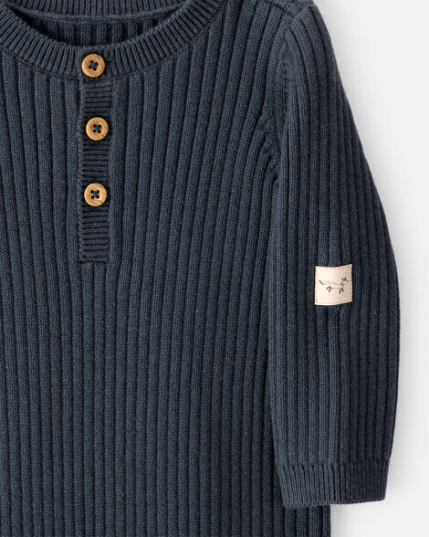  Product image 2 of Baby Button-Down Sweater Jumpsuit
