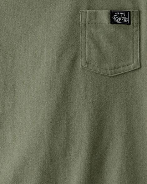 Product image 2 of Kid "Keeping It Real" Relaxed Pocket Tee - Green