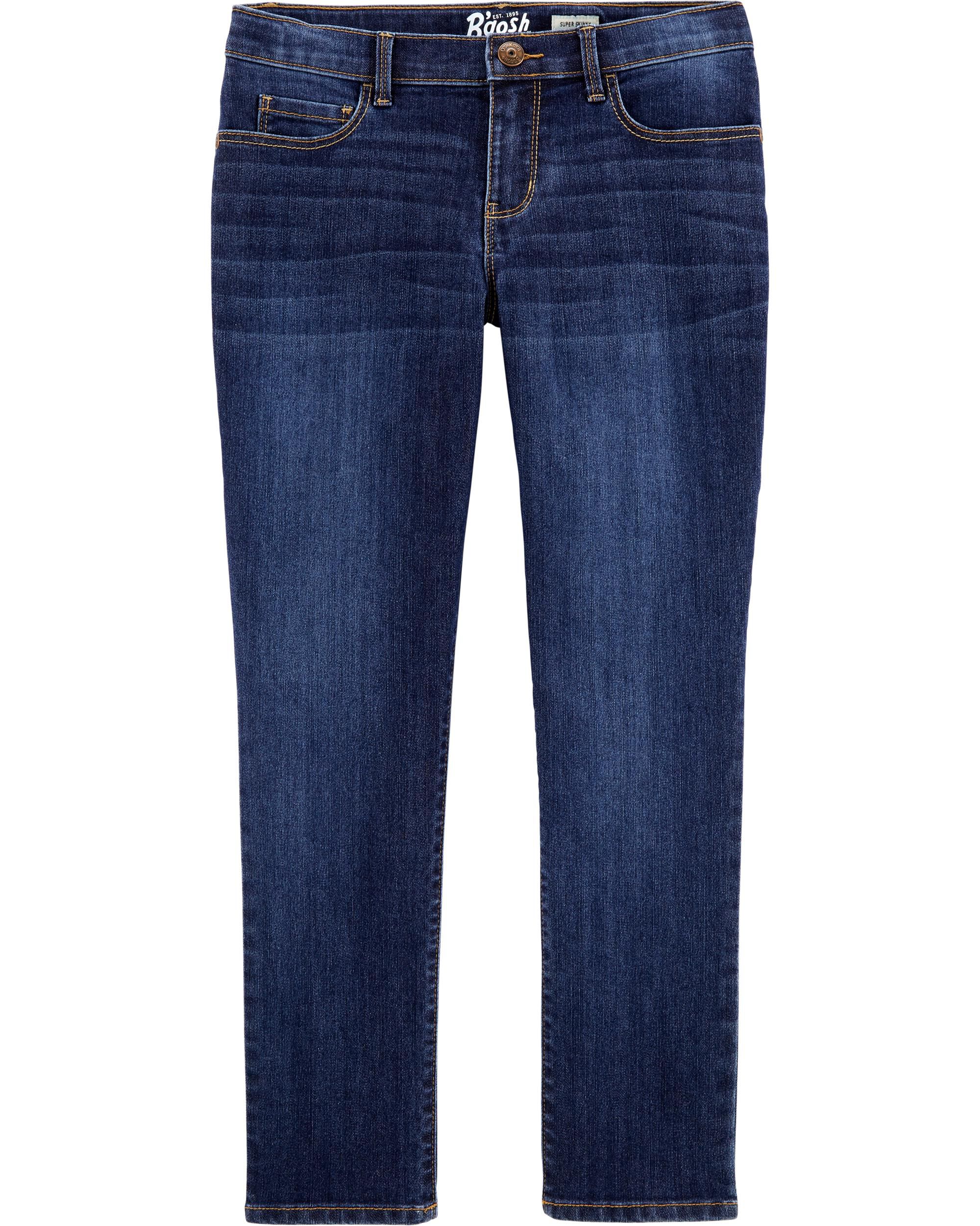 【DISCERNMENT】Kinder Tapered Cut Denim Pants Kid Knit-Like Denim Drawstring Jeans - OshKosh | Carter's