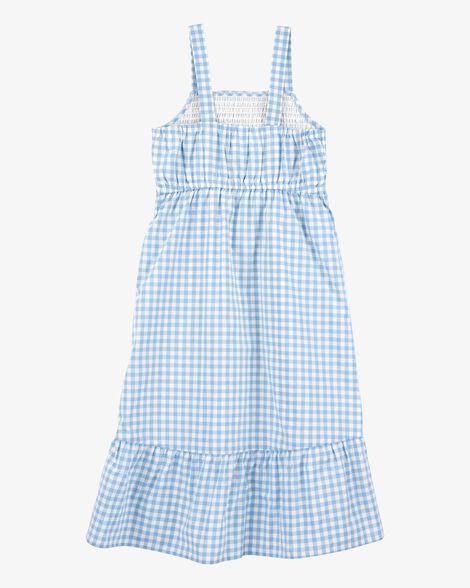  Product image 2 of Kid Gingham Sleeveless Dress - Blue