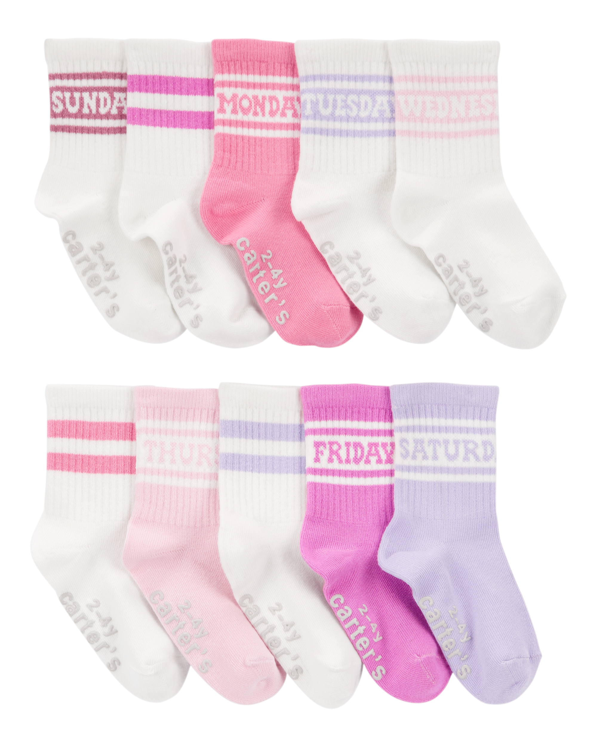 Toddler 10-Pack Crew Socks