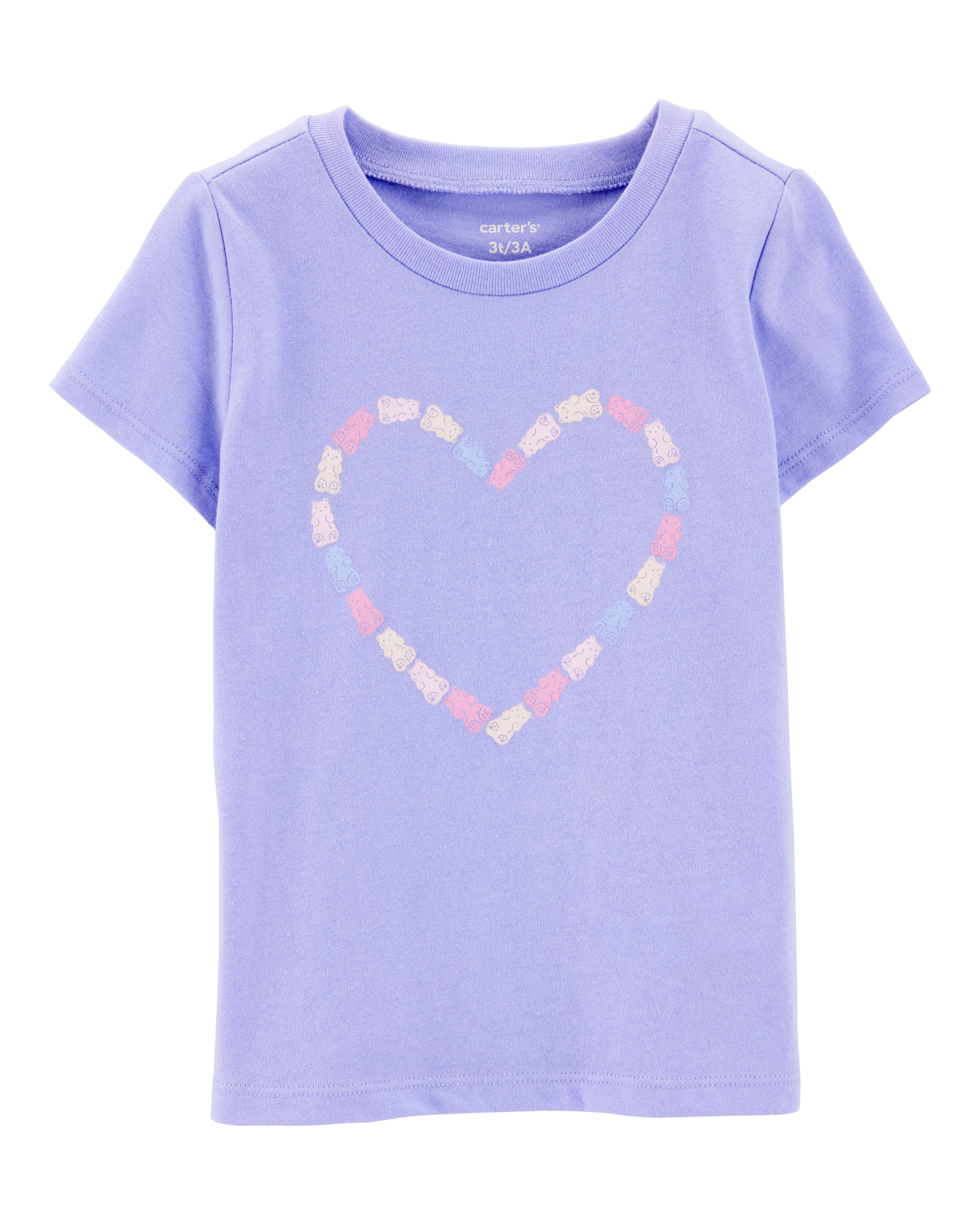 Toddler Girl Gummy Bear Heart Graphic Tee